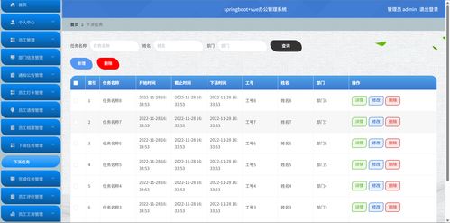 基于springboot vue的辦公管理系統